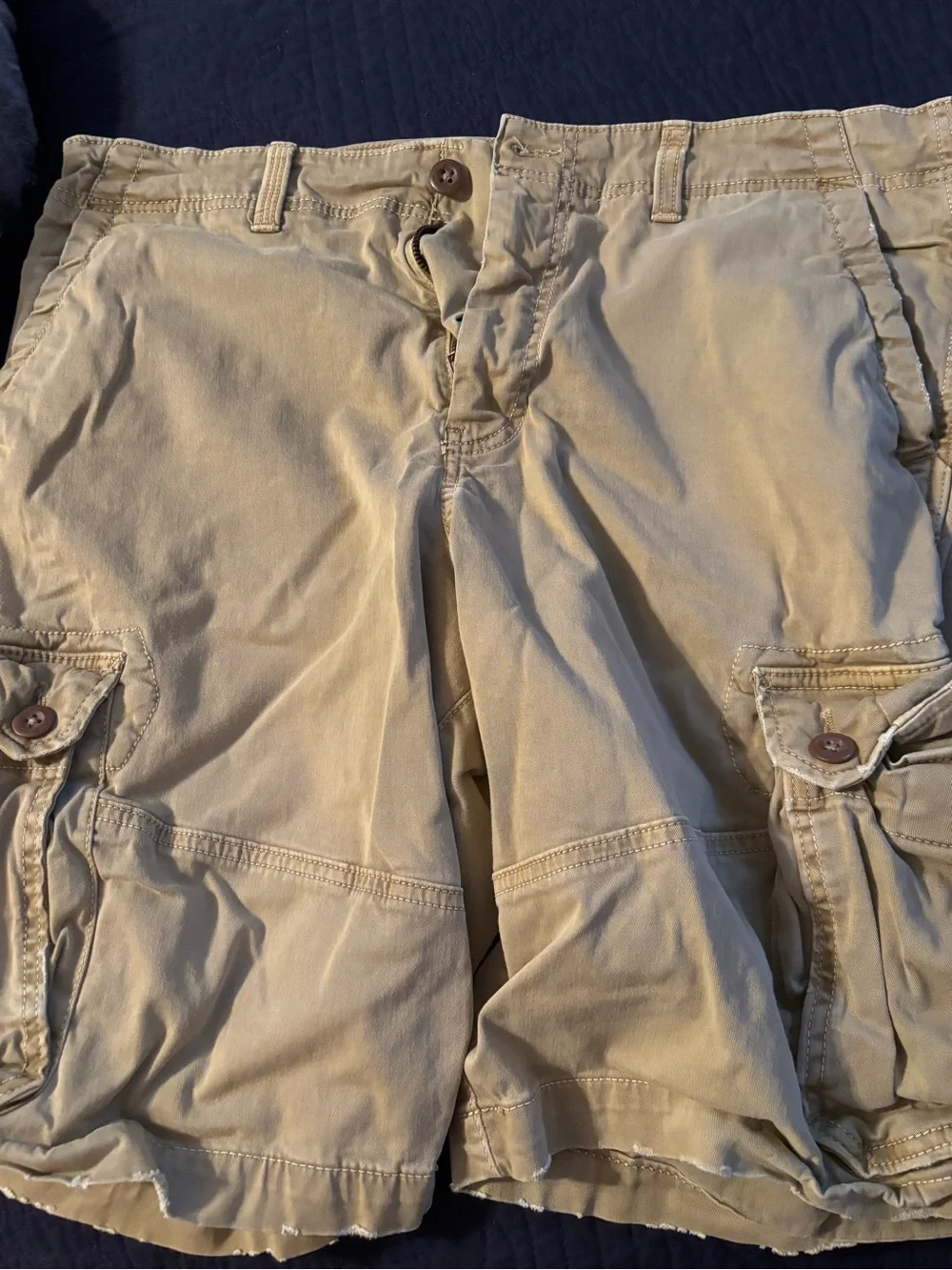 American Eagle Outfitters Tan Stretch Cargo Shorts